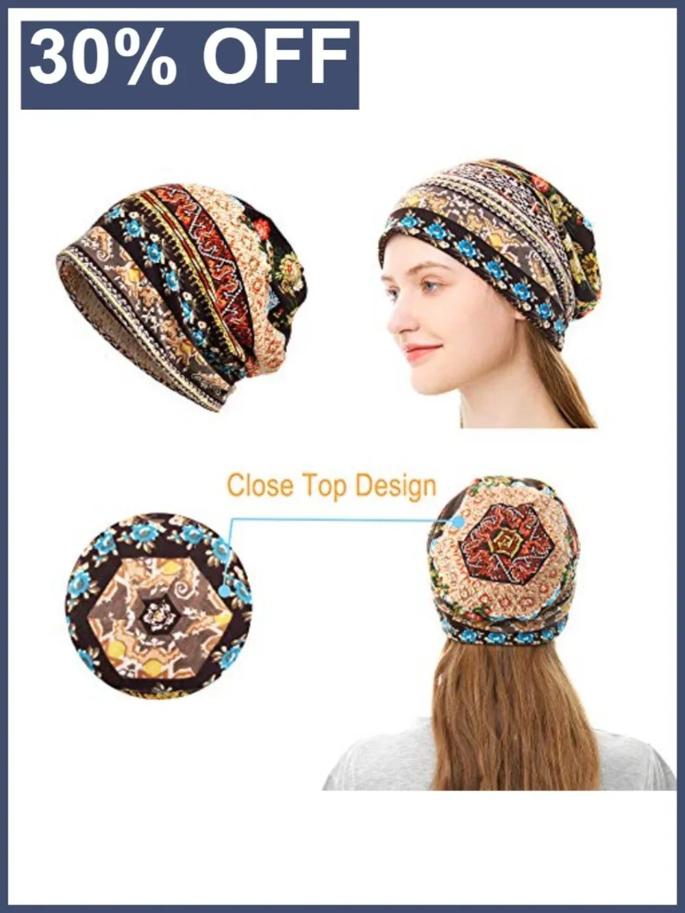 Women's Slouchy Beanie Ultra Soft Lightweight Running Skull Cap